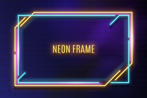 Neon frame template