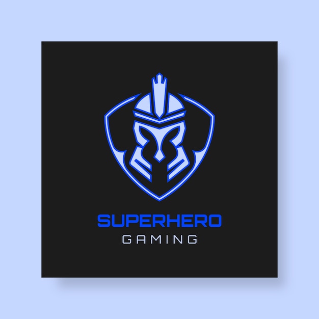 Free vector neon futuristic superhero gaming profile picture