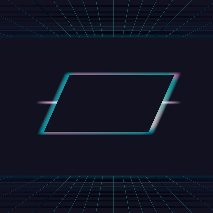 Free Vector neon light frame