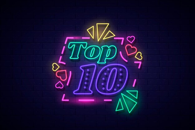 네온 라이트 탑 10