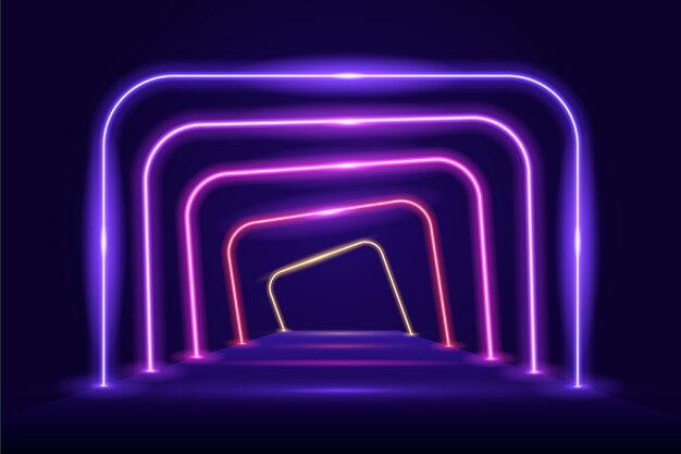 Neon lights background abstract style