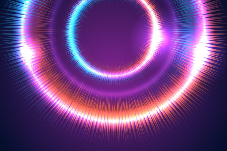 무료 Vector 네온 조명 배경 개념