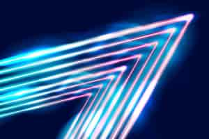 Free vector neon lights background concept