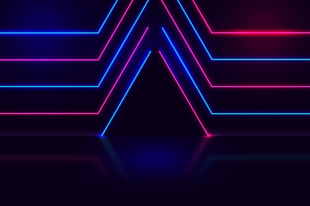 Free vector neon lights background design