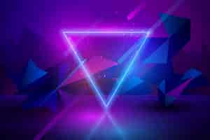 Free vector neon lights background theme