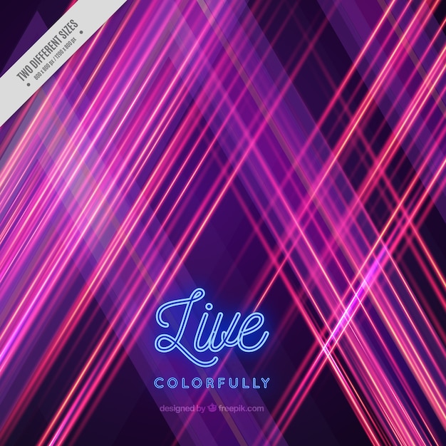 Neon lights background 