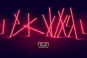 Free vector neon lights background