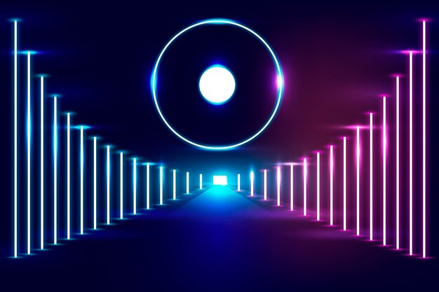 Free vector neon lights background