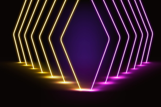 Neon lights background