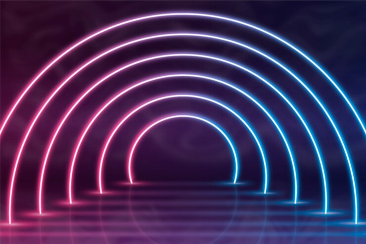 Free Vector neon lights background