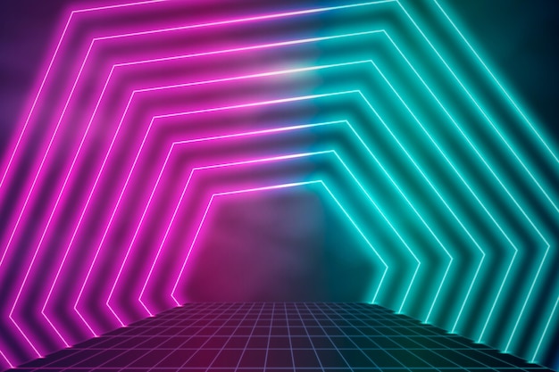 Neon lights background