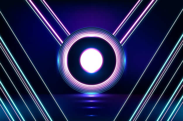 Free vector neon lights background