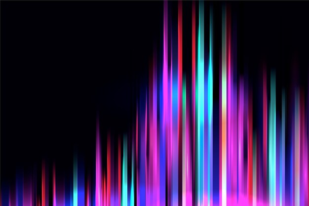 Neon lights equalization waves background
