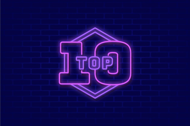 Neon lights top 10 concept