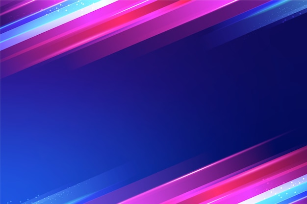 Free vector neon lights wallpaper concept