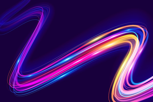 Free vector neon lights wallpaper concept