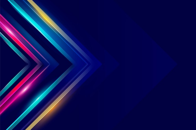 Free vector neon lights wallpaper