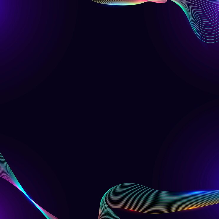 Free Vector neon lined pattern on a dark background vector