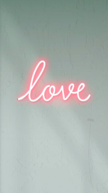 Neon love sign  