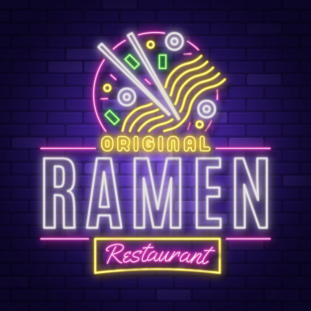 Neon pub and restaurant sign design