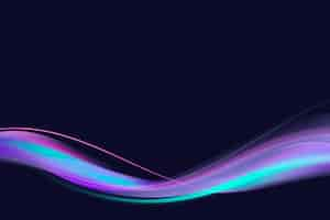 Free vector neon purple curve frame template