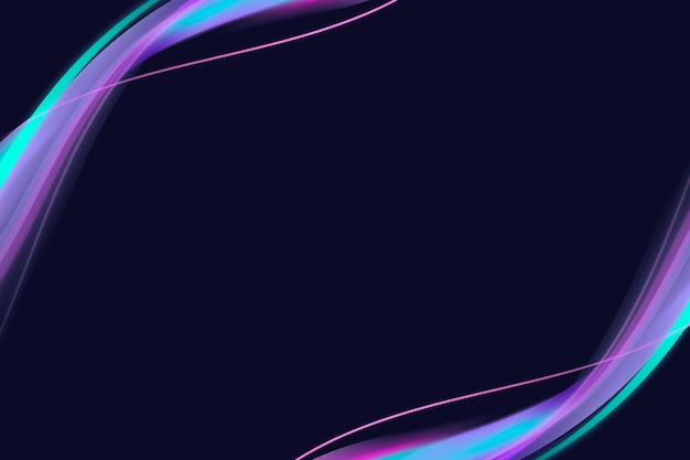 Free vector neon purple curve frame template