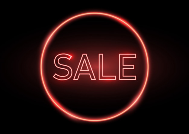 Neon sale sign