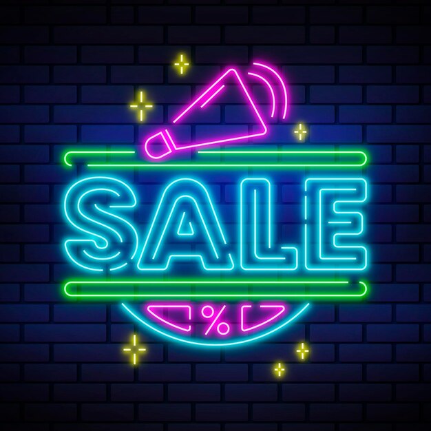 Neon sale sign