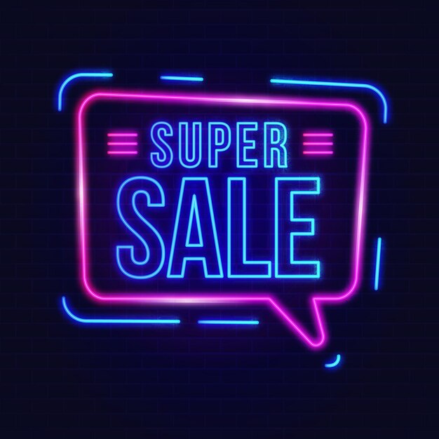 Neon sale sign