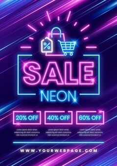 Neon sales print template