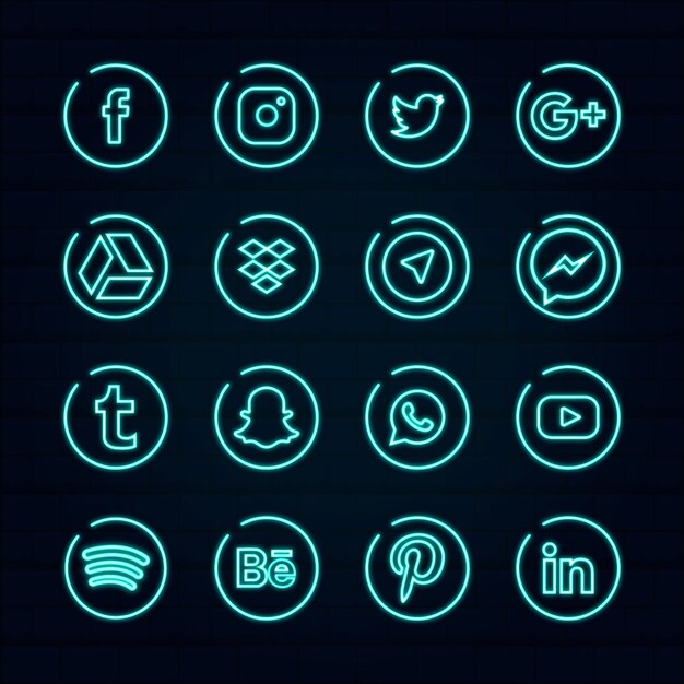 Free Vector Social Media Logo Collection