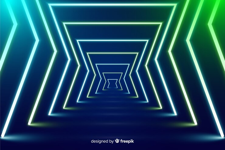 Free Vector neon stage lights background