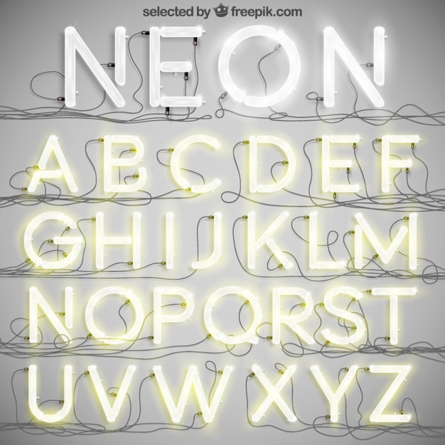 Tipografia neon