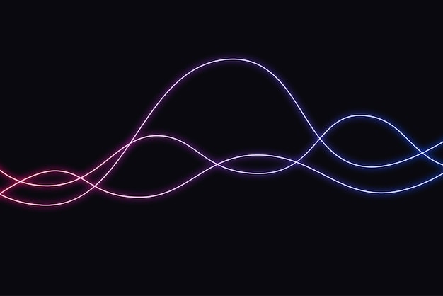 Neon Waves Background