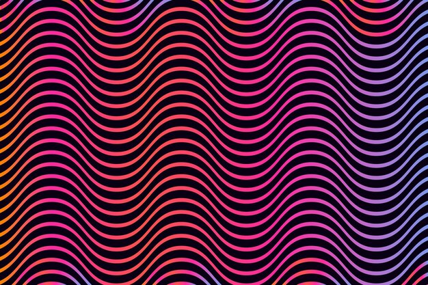 Neon wavy psychedelic background