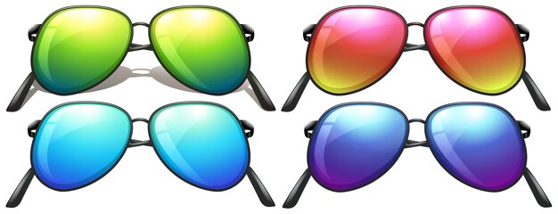 Neoncoloured sunglasses