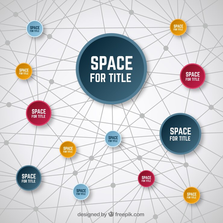 Free Vector network background template