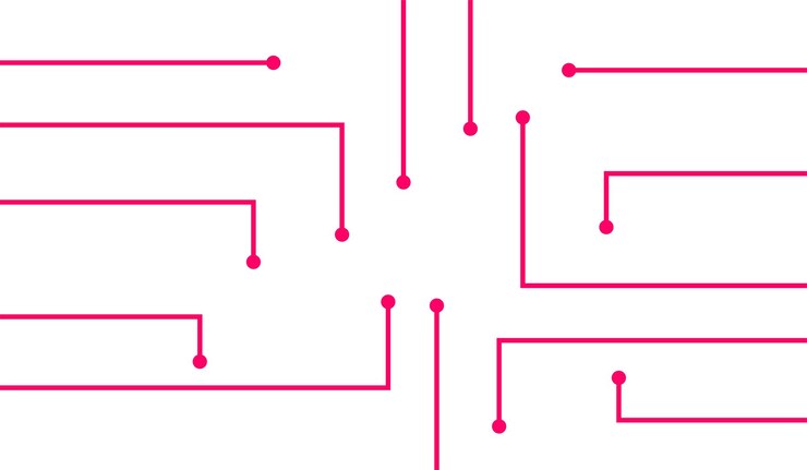 Network line abstract background gradient