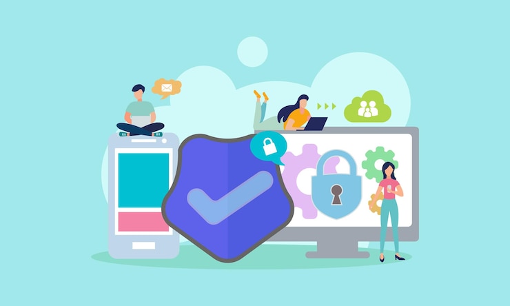 Free Vector network security service