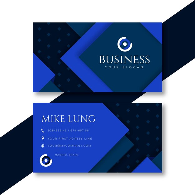 Neumorph business card template