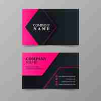 Free vector neumorph business card template