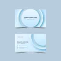 Free vector neumorph business card template