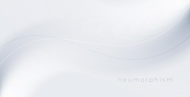 Neumorphicスタイルの白いきれいな背景