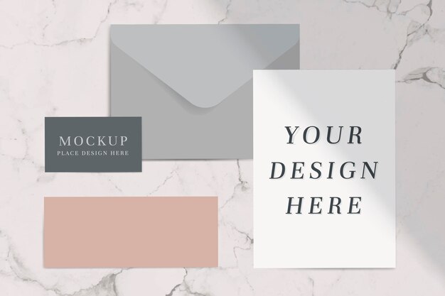 neutral color tone envelope set