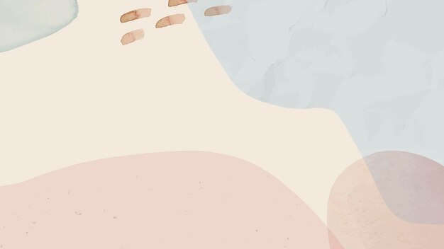 중립 부드러운 추상 수채화 배경 벡터