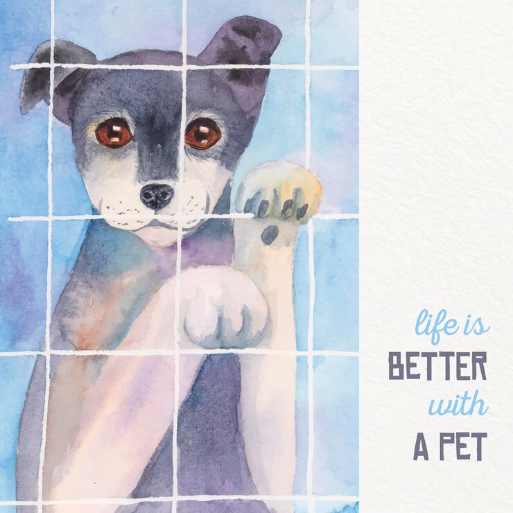 Free Vector never leave you pet behind concept