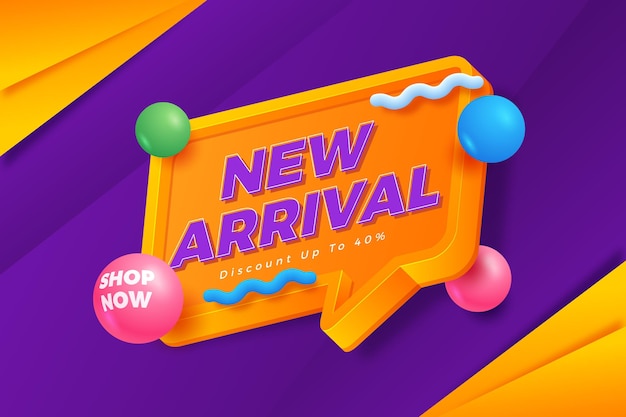 New arrival background gradient style