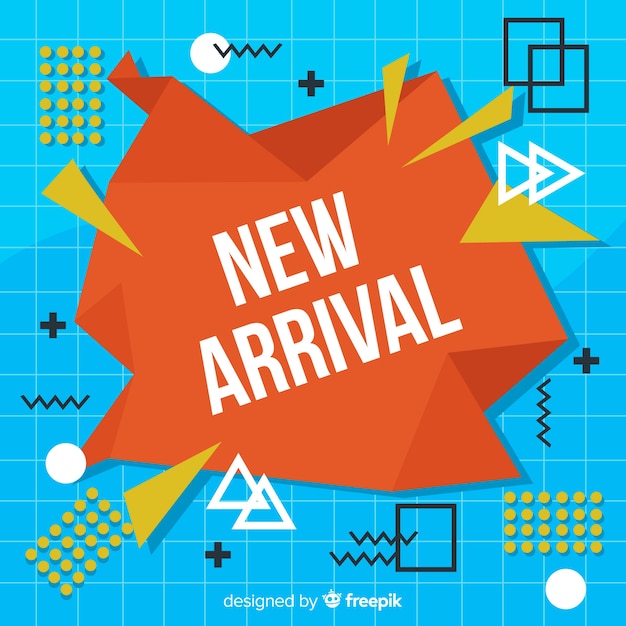 Free vector new arrival background in modern style