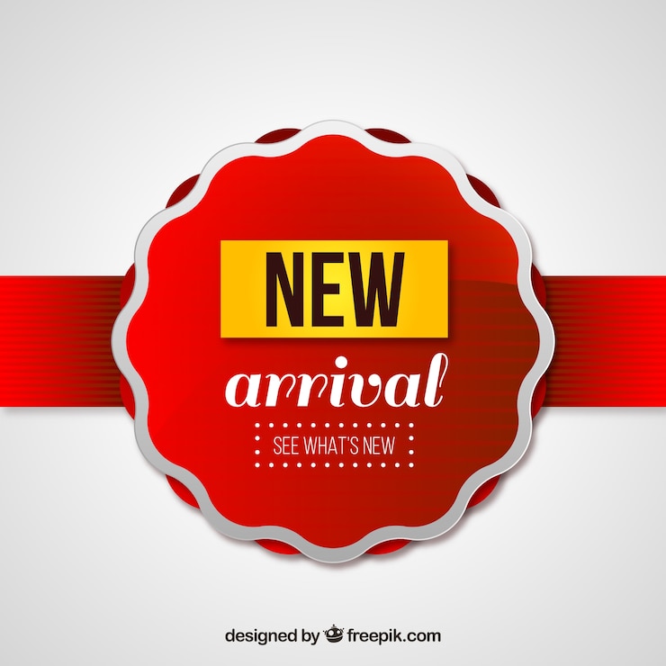 मुफ़्त वेक्टर new arrival background in realistic style