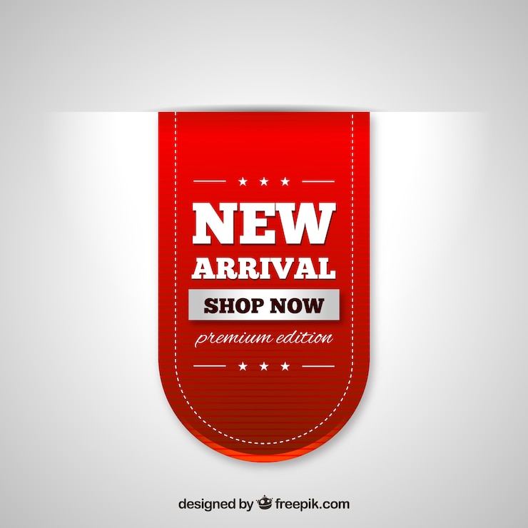 Free Vector new arrival background in realistic style